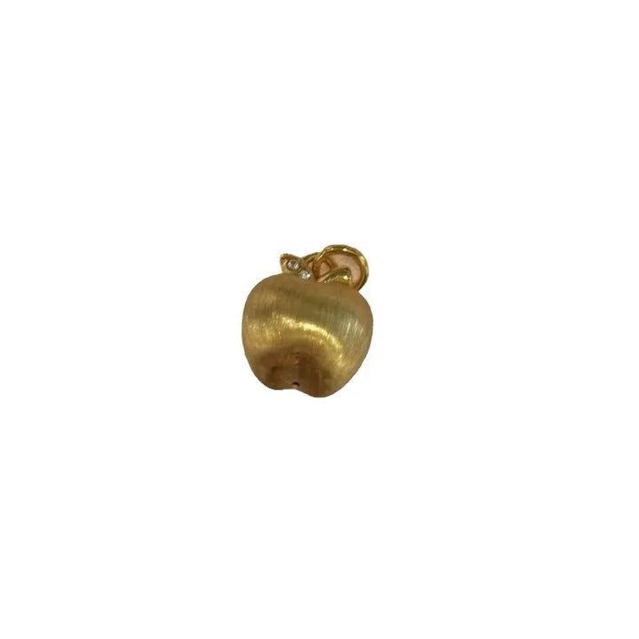 Real 18k ouro maçã pingente para mulher luxo au750 pingente colar jóias finas presente de banquete de alta qualidade
