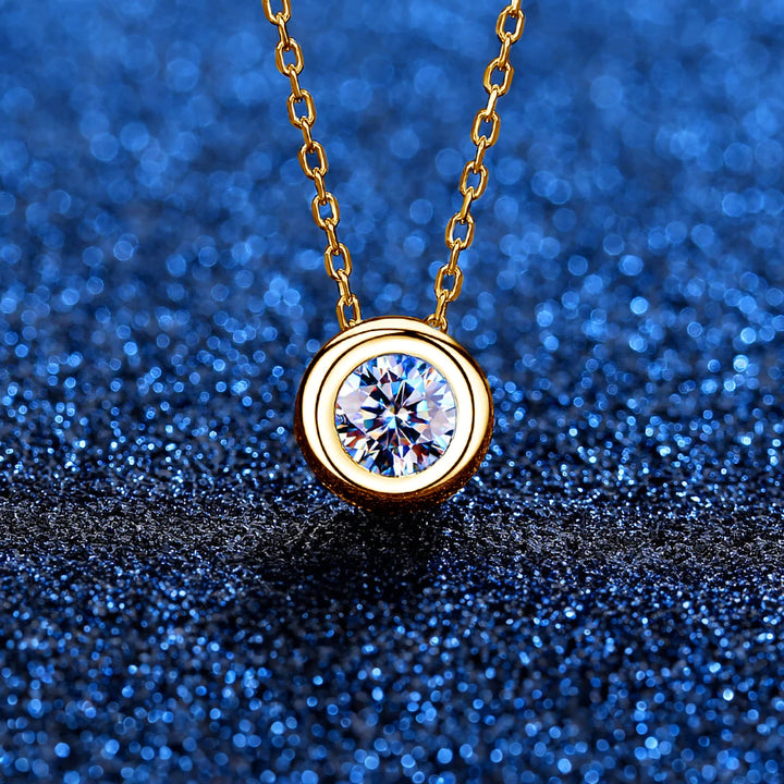 100% real 18k colar de ouro com moisanite 0.5ct d cor vvs1 certificado dubai au750 jóias para presente de casamento feminino atacado