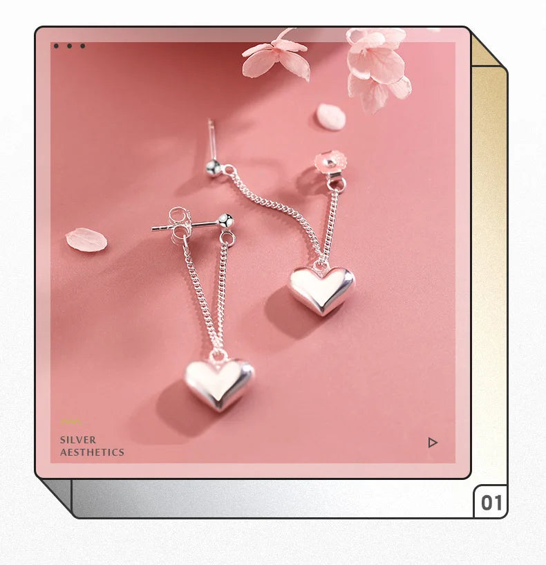 Brincos geométricos em forma de coração para mulheres meninas moda oco coração argola brincos acessórios de joias