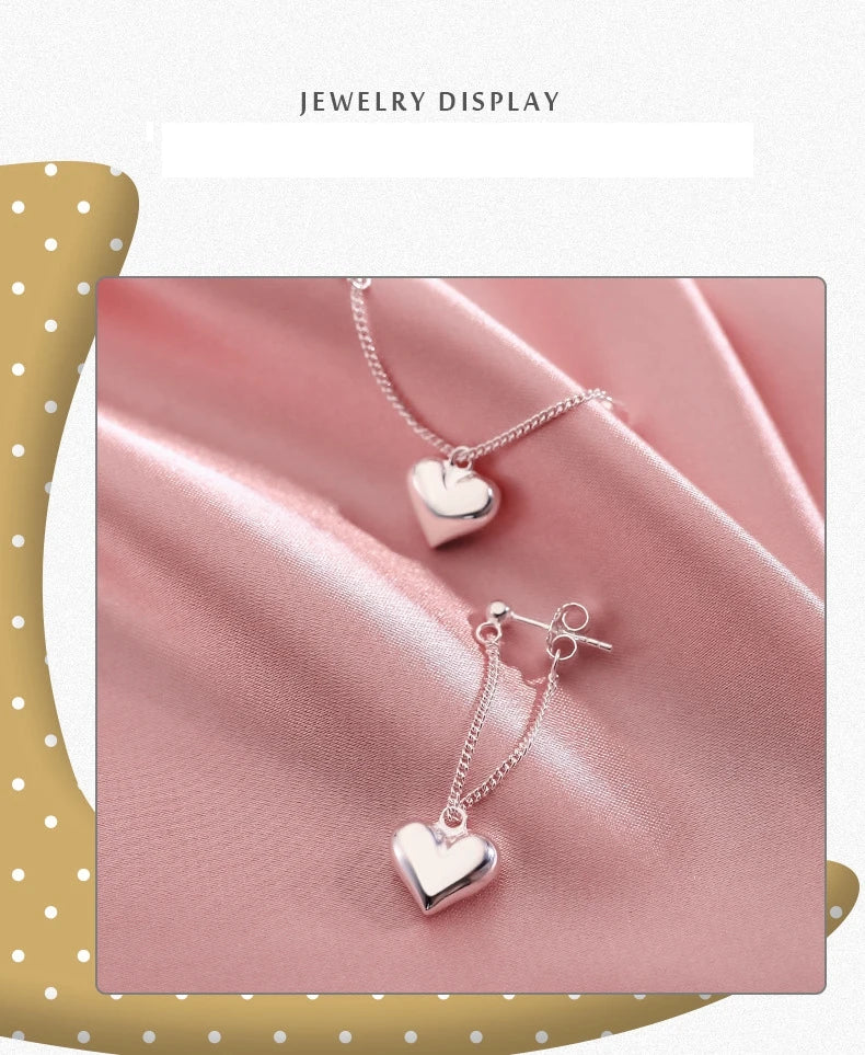 Brincos geométricos em forma de coração para mulheres meninas moda oco coração argola brincos acessórios de joias