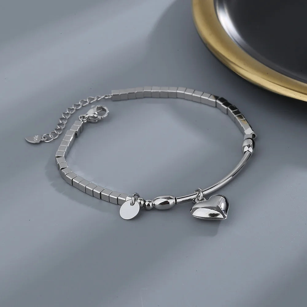 Ventfille 925 prata diamante-cravejado borboleta pulseira feminina moda temperamento flor pulseira ajustável