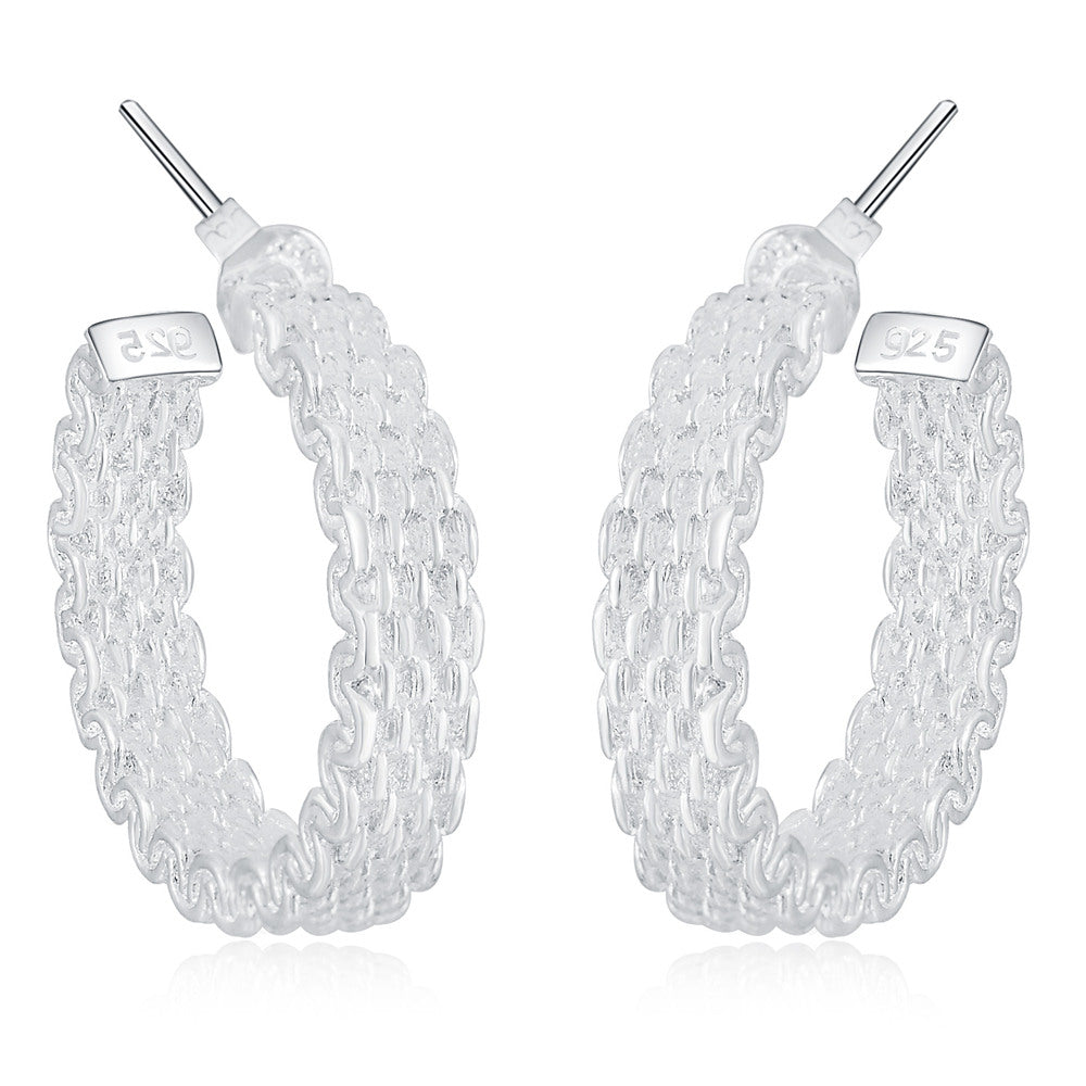 Popular fino 925 prata esterlina encantos brincos para mulheres criatividade presentes de natal rua all-match festa jóias