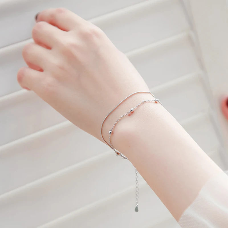 Ventfille 925 prata diamante-cravejado borboleta pulseira feminina moda temperamento flor pulseira ajustável