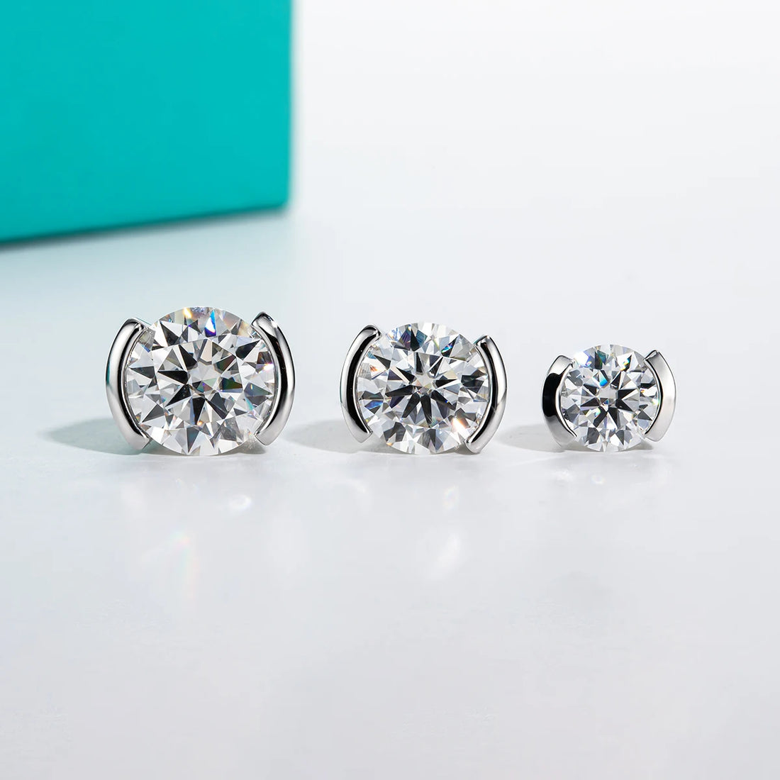 AnuJewel Oval Shape Moissanite Stud Earrings 925 Sterling Silver 18k banhado a ouro Jóias com GRA, 1ct 2ct D Color, Atacado