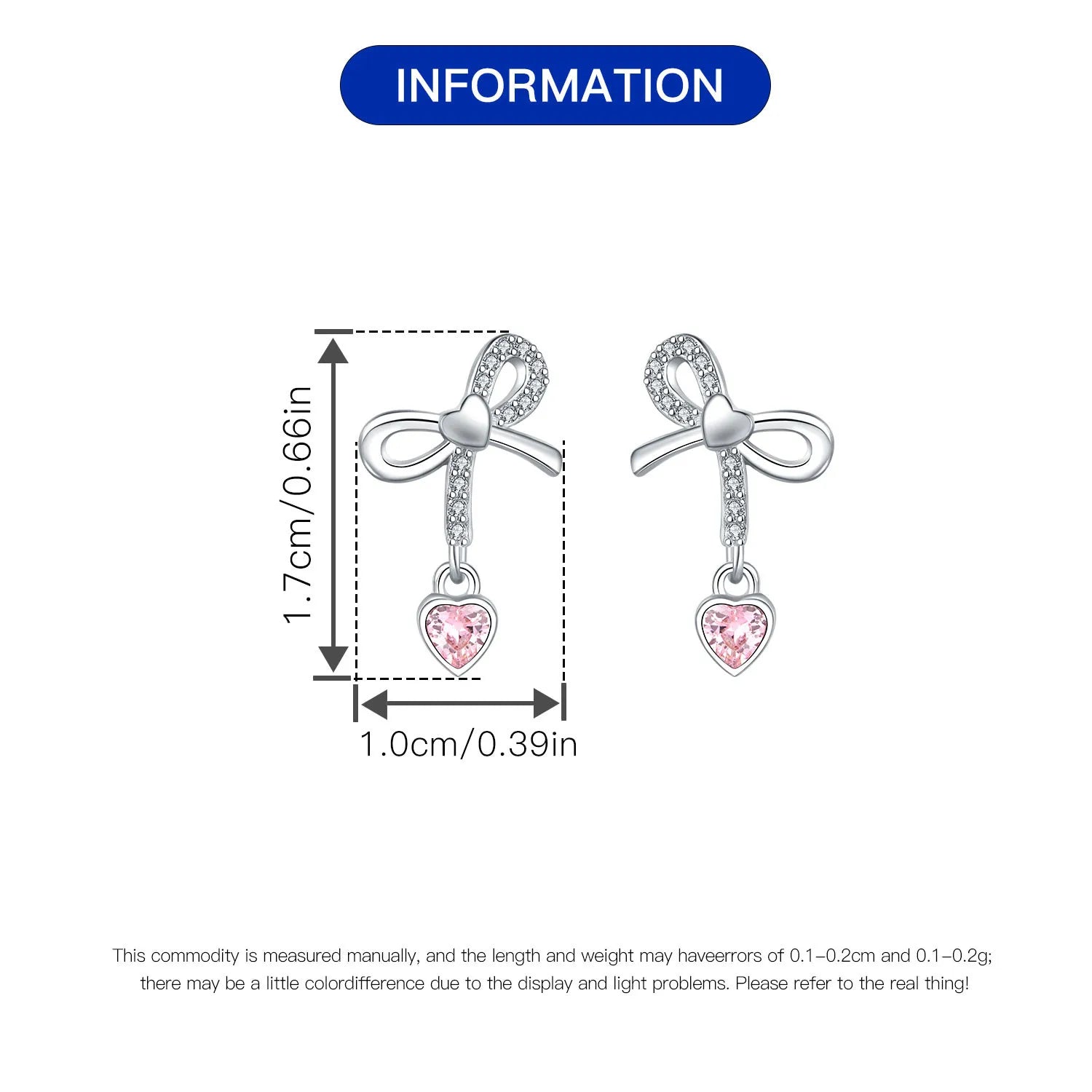 925 prata esterlina adorável coração rosa arco brincos para senhora s925 jóias festa requintado aniversário presentes de casamento