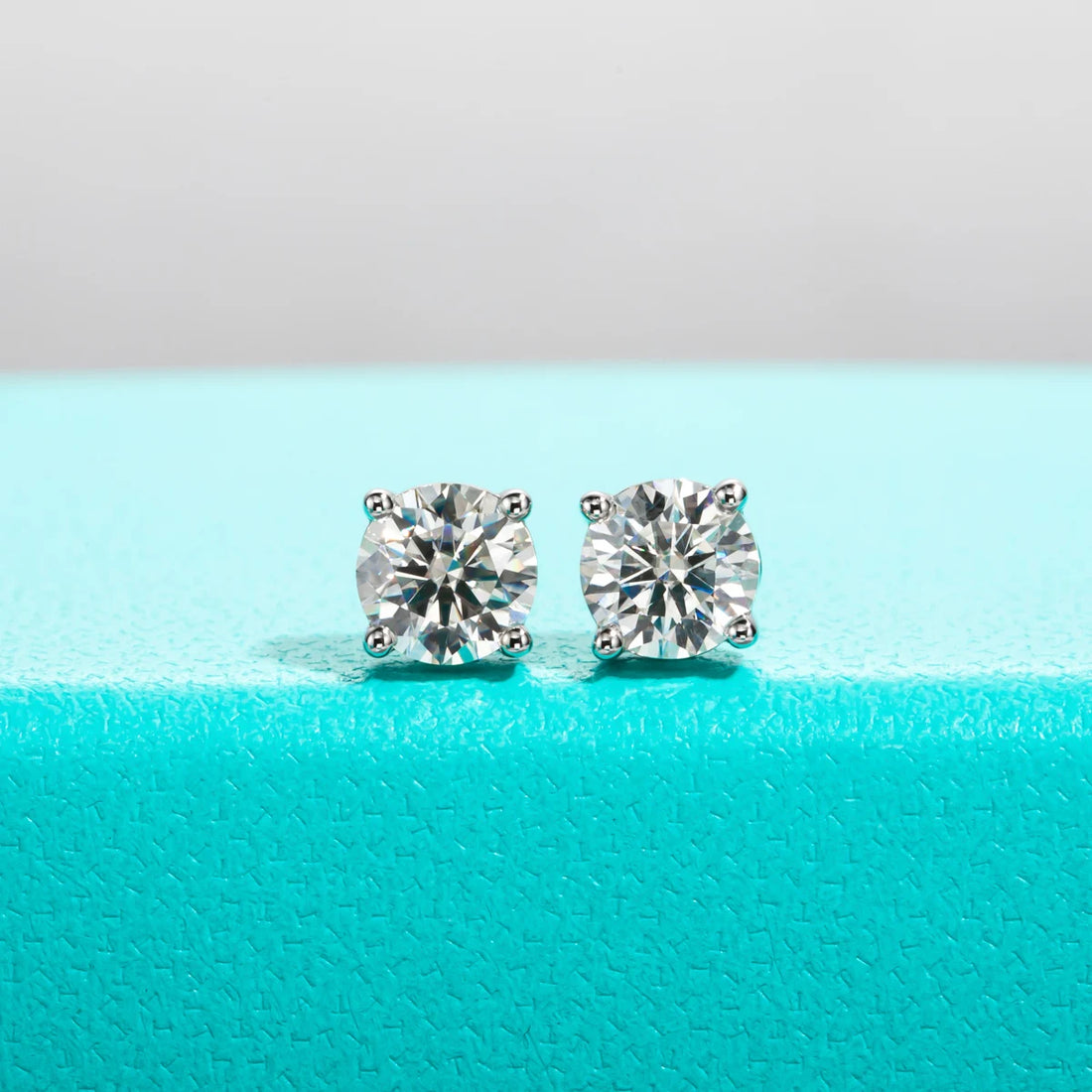 Anujewel 10k ouro 4/3/2/1.6/1/0.6ct moissanite brincos para mulheres real 10k ouro post anti-alergia brincos masculinos jóias