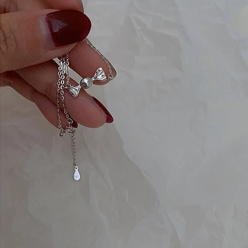 Ventfille 925 prata diamante-cravejado borboleta pulseira feminina moda temperamento flor pulseira ajustável