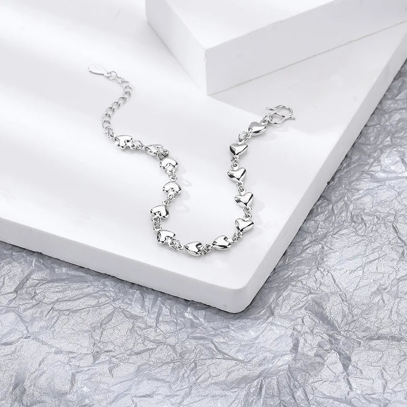 Ventfille 925 prata diamante-cravejado borboleta pulseira feminina moda temperamento flor pulseira ajustável