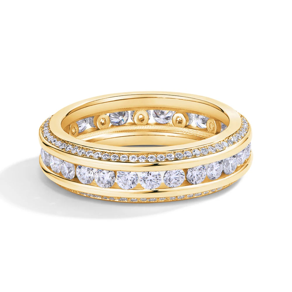 Mintybox s925 prata esterlina moissanite anel d vvs1 laboratório cultivado diamante 1.68ctw anéis de noivado para mulher casamento banda presente