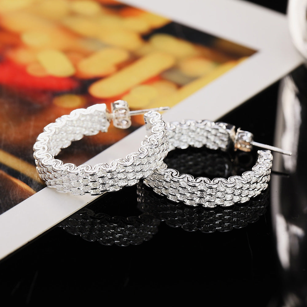 Popular fino 925 prata esterlina encantos brincos para mulheres criatividade presentes de natal rua all-match festa jóias