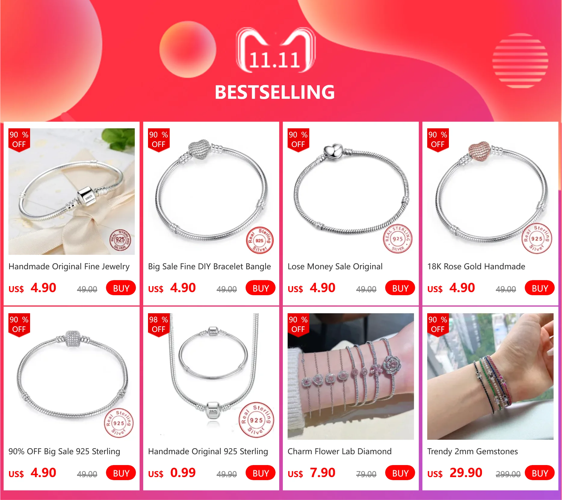 Grande venda artesanal pan pulseiras para mulheres original 925 prata esterlina coração cobra corrente pulseira diy jóias caber contas