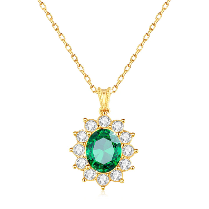 Szjinao colar de ouro corindo azul real 18k com certificado feminino princesa kate pingente k joias de ouro au750 selo presente de casamento