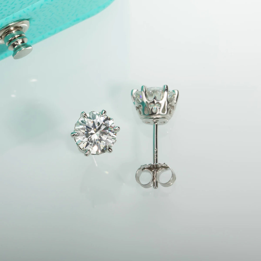 AnuJewel Brincos para Mulheres, D Cor Moissanite, 925 Sterling Silver, Banhado a Ouro 18K, Joias Presentes, Atacado, 1-2ctw