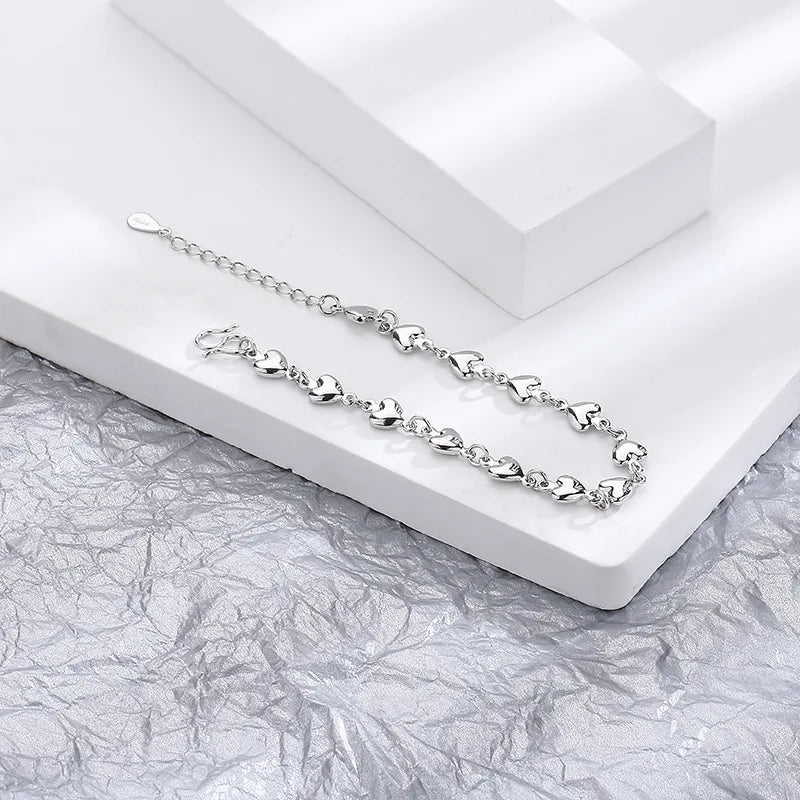 Ventfille 925 prata diamante-cravejado borboleta pulseira feminina moda temperamento flor pulseira ajustável