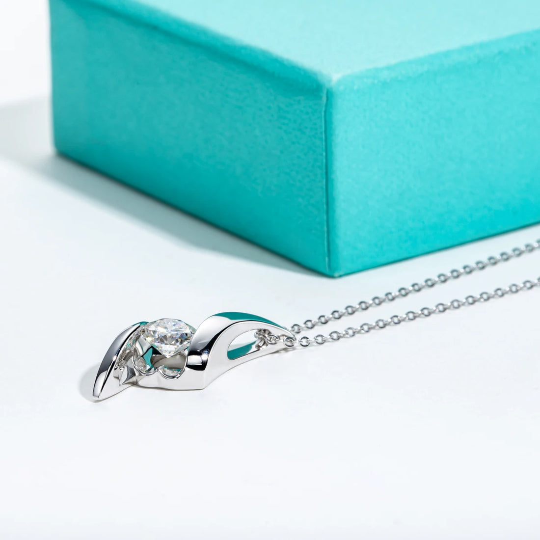 AnuJewel D Cor Moissanite Brincos, Colar De Pingente Banhado A Ouro 18K, 925 Conjunto De Jóias De Prata Esterlina, Conjunto De Jóias De Fábrica