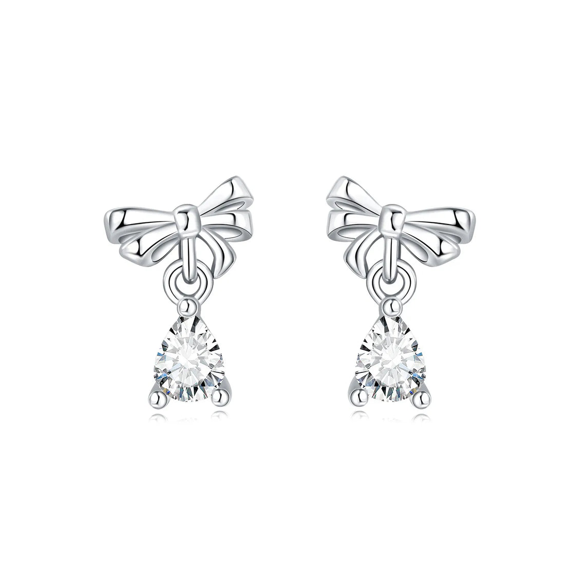 925 prata esterlina adorável coração rosa arco brincos para senhora s925 jóias festa requintado aniversário presentes de casamento