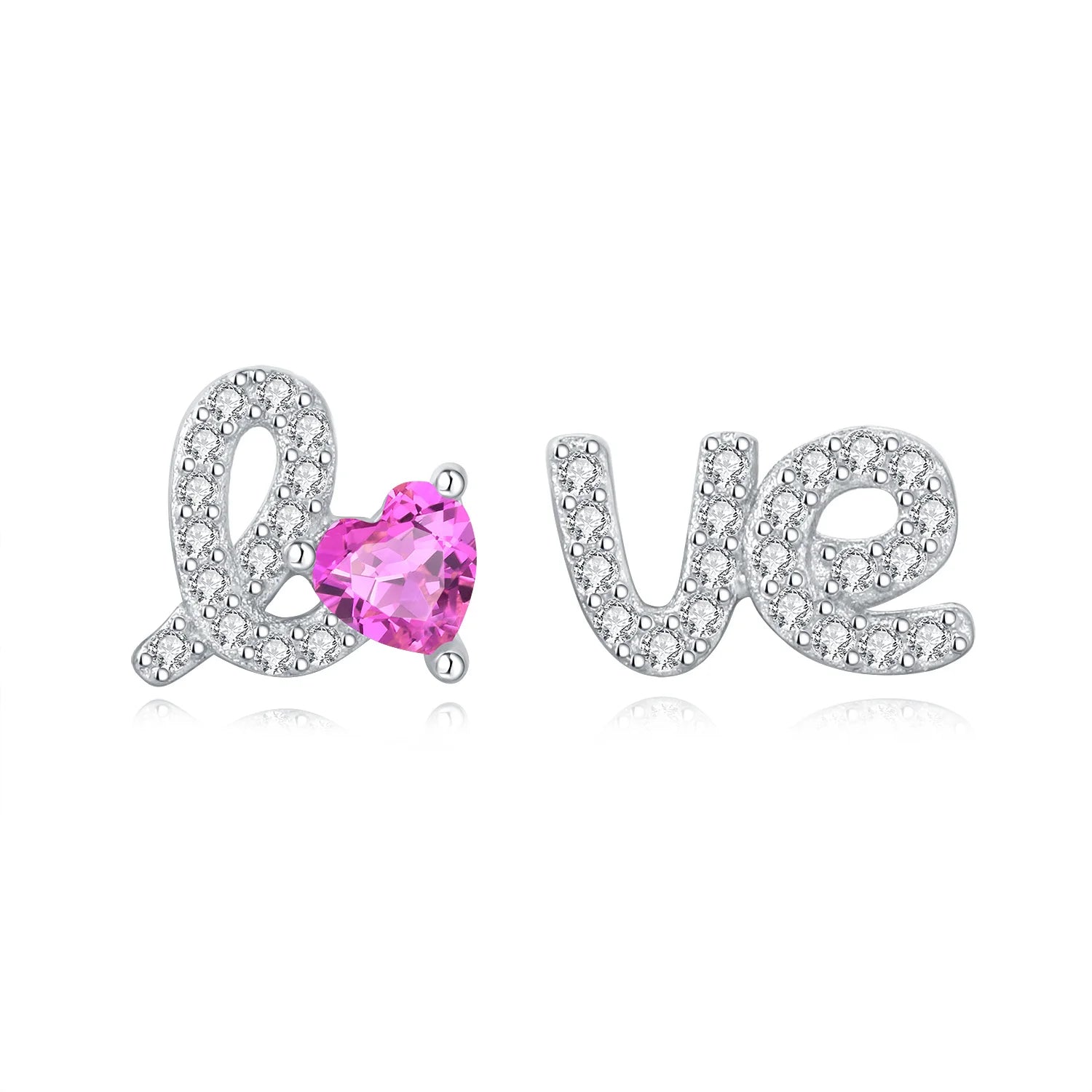 925 prata esterlina adorável coração rosa arco brincos para senhora s925 jóias festa requintado aniversário presentes de casamento