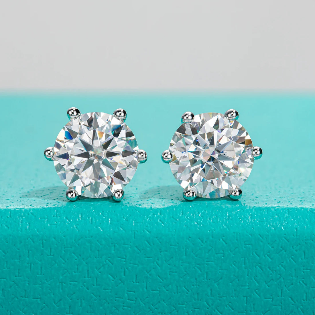 AnuJewel Moissanite Brincos, Jóias Fazendo Suprimentos, Certificado Total de Prata Esterlina 925, 4 2 1ct