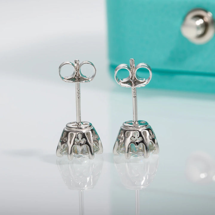 AnuJewel Brincos para Mulheres, D Cor Moissanite, 925 Sterling Silver, Banhado a Ouro 18K, Joias Presentes, Atacado, 1-2ctw