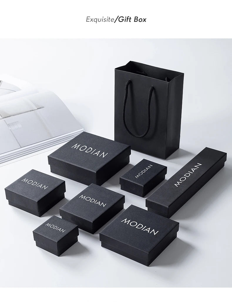 Modian 925 prata esterlina linha onda na moda anel de dedo fino simples empilhável requintado anéis para mulheres menina festa jóias presentes