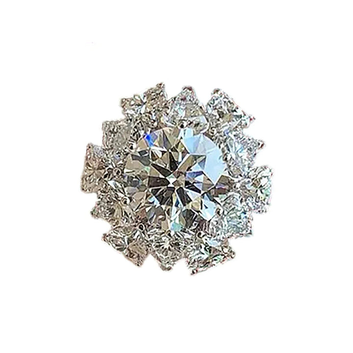 Anel de moissanite So-Bling 5 quilates D cor VVS1 com certificado Gra 925 prata esterlina proposta anel de casamento para joias femininas