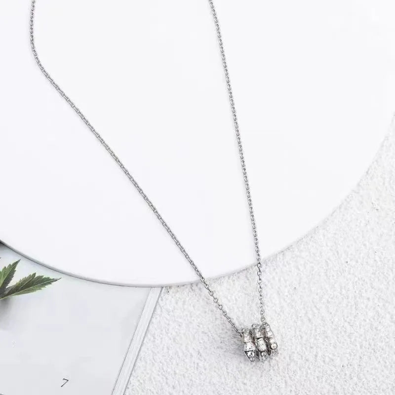 925 prata vento fresco zircão cobra colar na moda coreana design personalizado sentido colar corrente