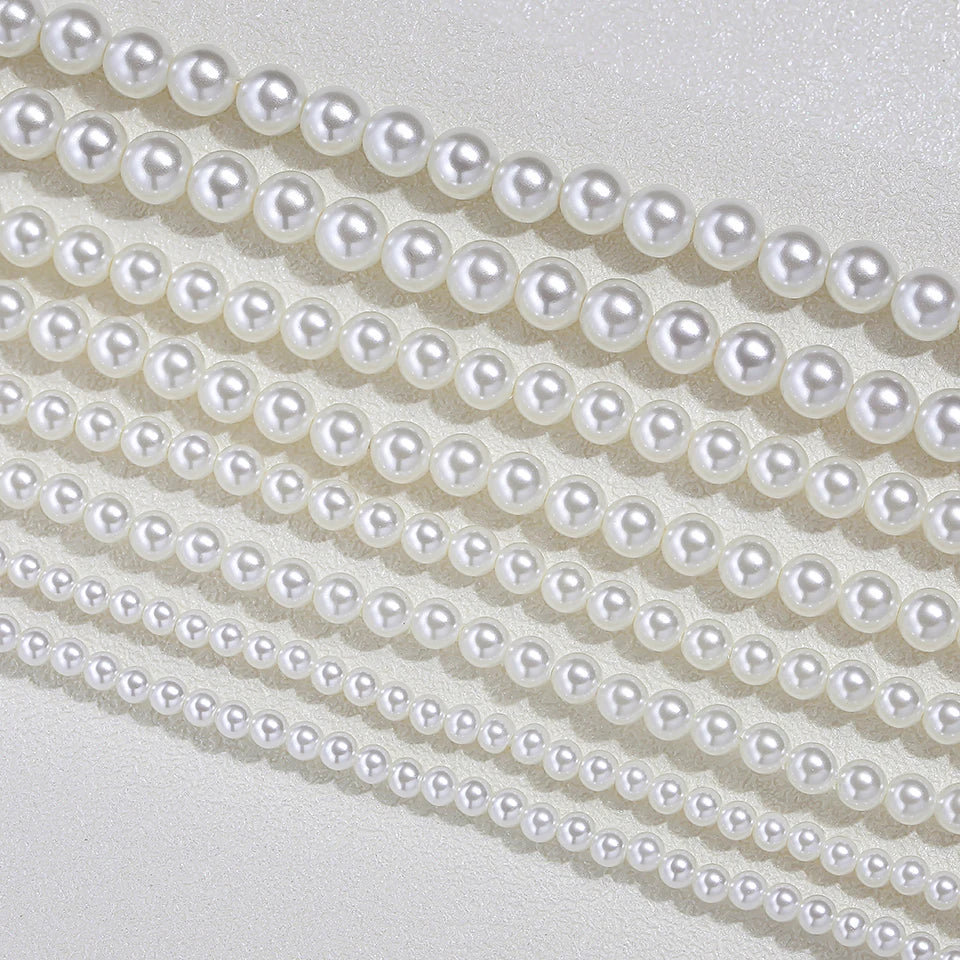 925 prata esterlina 6mm colar de pérolas para mulheres jóias no pescoço pérola grânulo gargantilha itens baratos com presente de festa